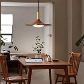 Wooden Lampshade Vintage LED Dining Pendant Light - Clowas